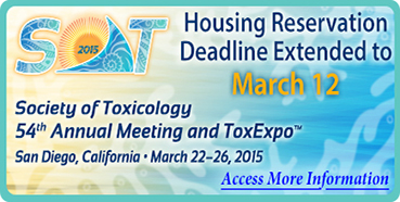 BG大游将加入美国第54届毒理协会年度聚会及展览会